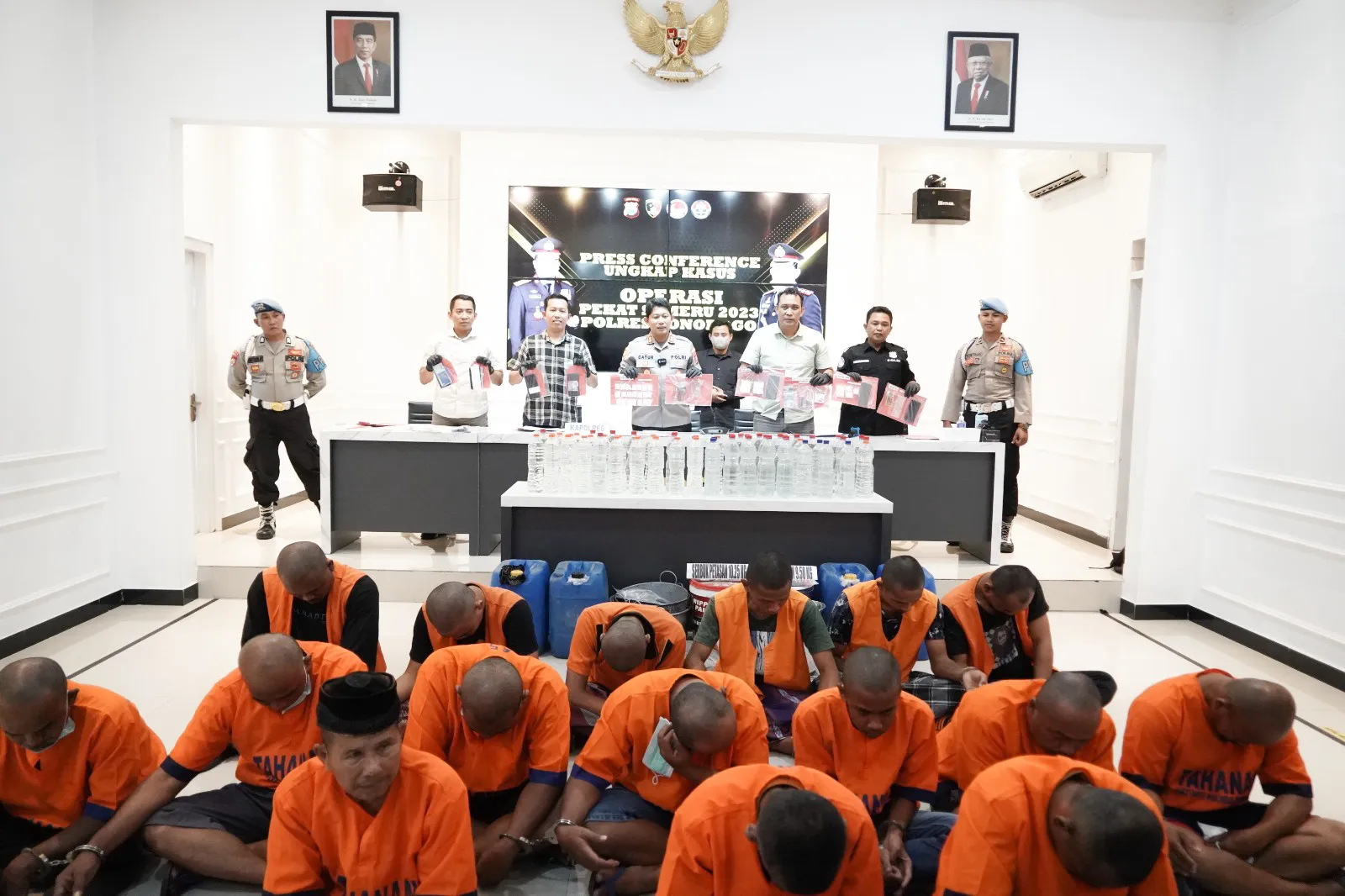 Operasi Pekat Semeru 2023, Polres Ponorogo Ungkap 22 Kasus Pidana