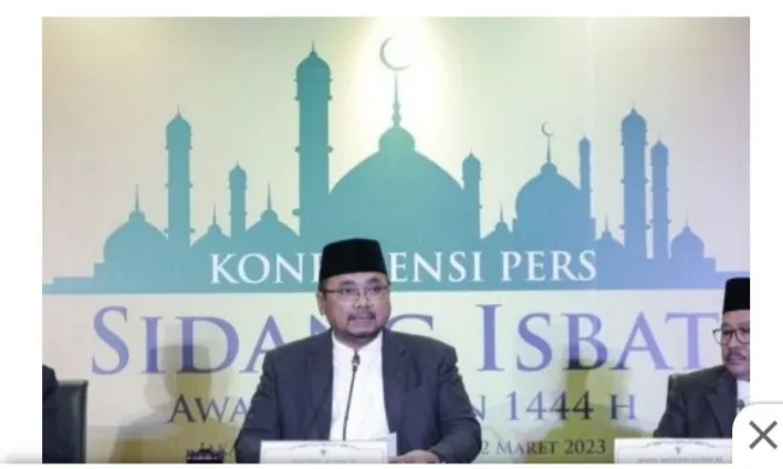 Pemerintah Resmi Tetapkan 1 Syawal 1444 H Jatuh Pada Sabtu 22 April 2023