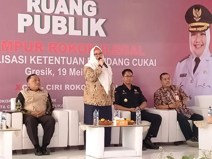 Wabup Gresik Ajak Masyarakat Memberantas Peredaran Rokok Ilegal