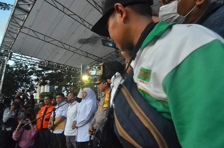 Gubernur Khofifah Sepakati Seluruh Tuntutan Buruh