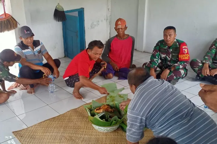 Jaga Kearifan Lokal, Satgas TMMD Mojokerto Gelar Selamatan