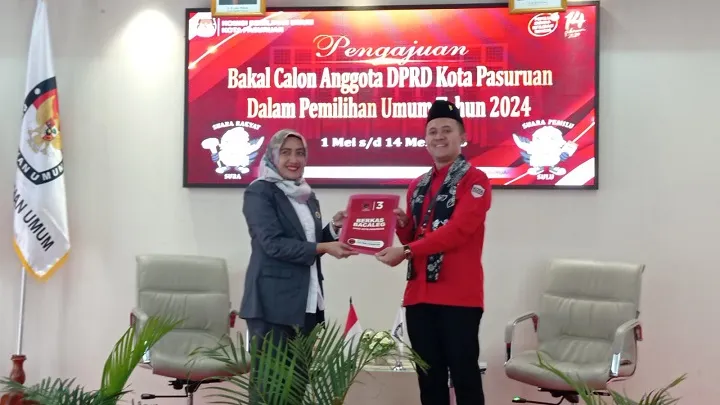 KPU Kota Pasuruan Terima Berkas Bacaleg