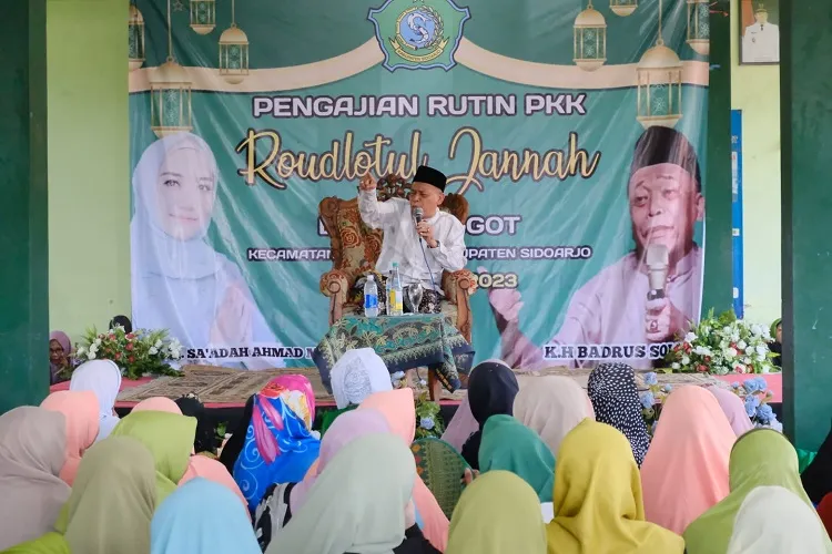 Jama'ah Pengajian Roudlotul Jannah Do'akan Gus Muhdlor Diberikan Kelancaran Bangun Sidoarjo
