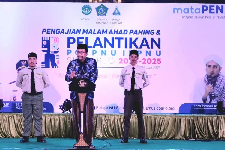 Bupati Sidoarjo Lantik PC IPNU-IPPNU Sidoarjo Periode 2023-2025