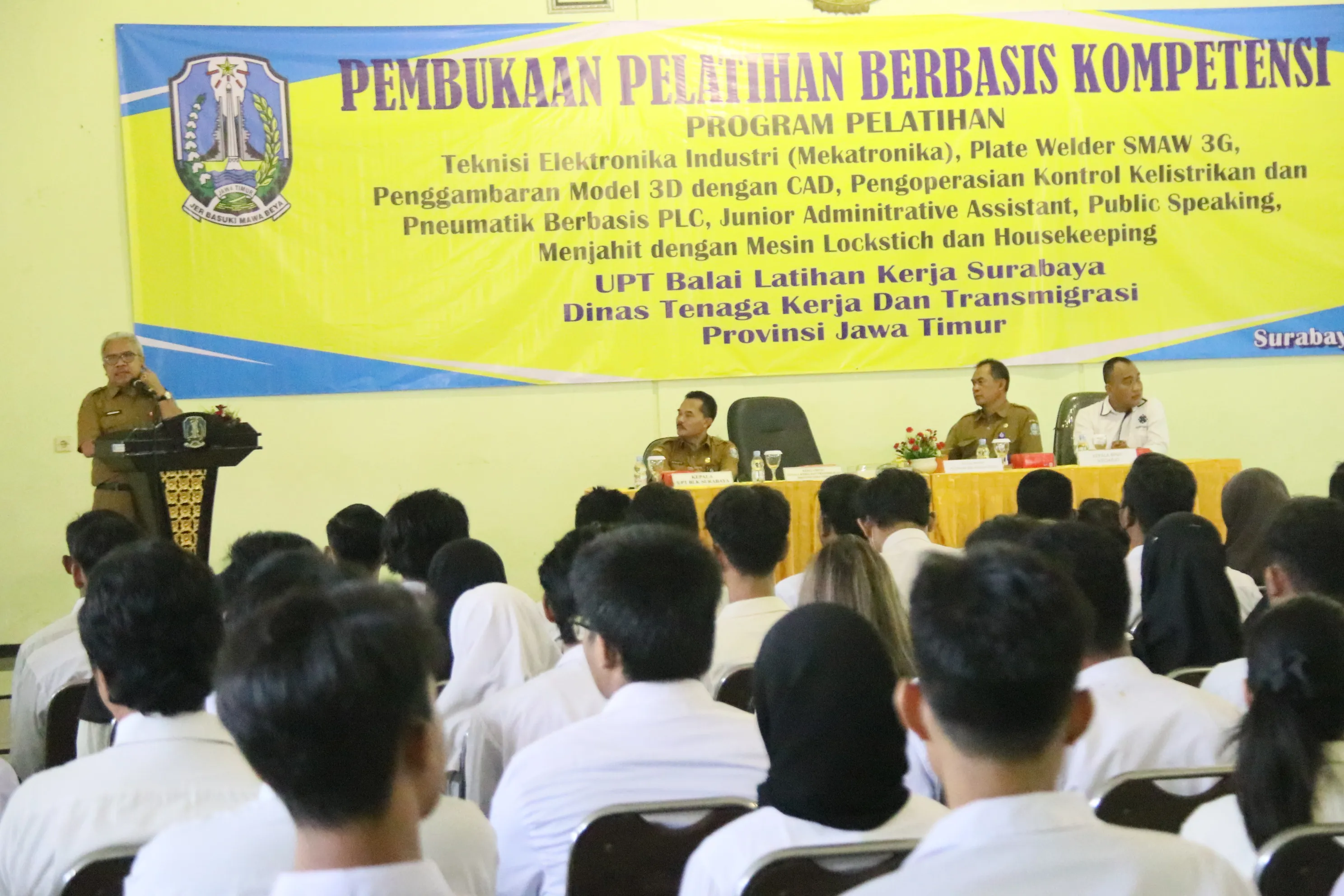 Disnakertrans Jatim Gelar 8 Paket Pelatihan Berbasis Kompetensi