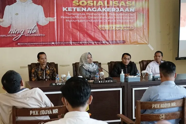 Stabilkan Iklim Industrial, Pemkot Mojokerto Gelar Sosialisasi Ketenagakerjaan