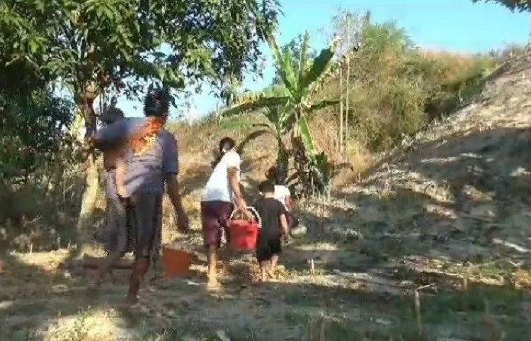 Sumur Warga di Ngawi Mengering, Rela Jalan Kaki 20 Kilometer Demi Air Bersih