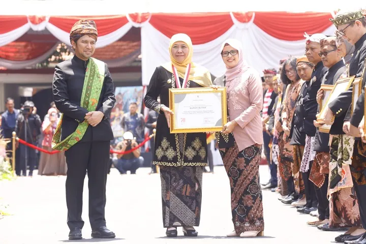 Komitmen Dukung Ketahanan Pangan, Bupati Blitar Dapat Penghargaan