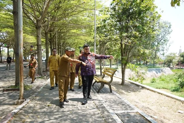 Mas Dhito Bakal Kembangkan Taman Hijau SLG Sesuai Kebutuhan Masyarakat