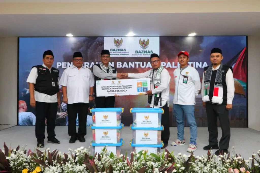 Baznas Jombang Salurkan Donasi Rp 500 Juta untuk Palestina ke Baznas RI