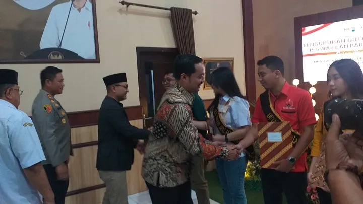 Polres Blitar Kota Lantik 18 Perwakilan Parpol Sebagai Duta Lalu Lintas