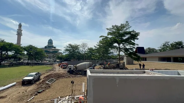 Proyek RTH Alun-alun Kota Kediri Terancam Mangkrak