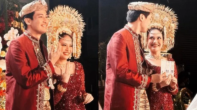 Hanggini Resmi Dipersunting Luthfi Aulia, Tampil Bahagia Kenakan Adat Padang