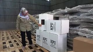KPU Kota Pasuruan Lakukan Setting Kelengkapan TPS