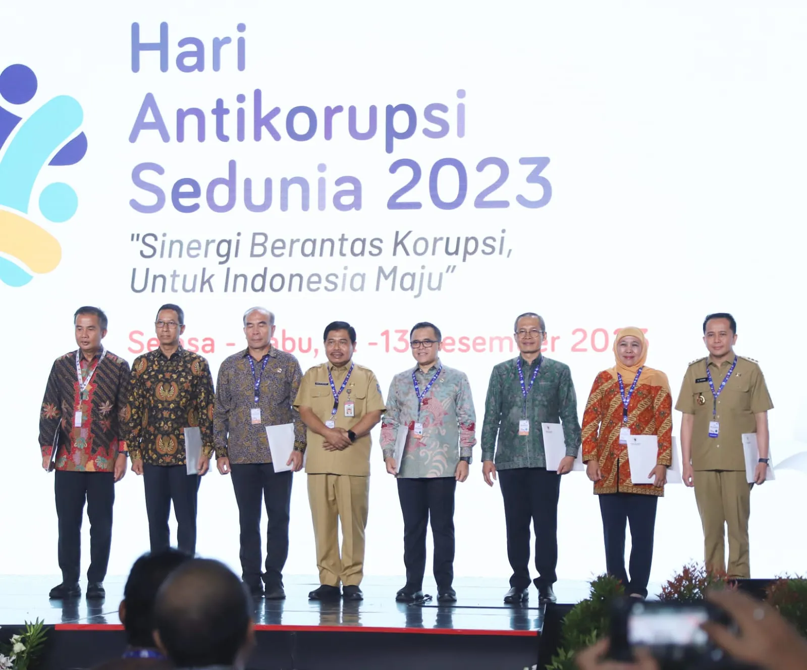 Hadiri Peringatan Hakordia Tahun 2023, Gubernur Khofifah Ajak Seluruh Elemen Tingkatkan Integritas dan Sinergi untuk Berantas Korupsi