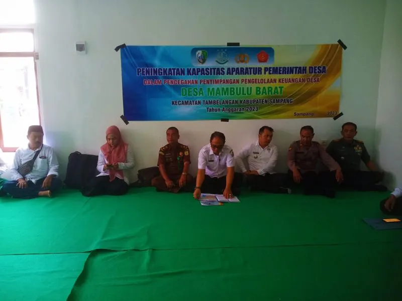 Perangkat Desa Mambulu Barat Tingkatkan Pemahaman Tata Kelola Desa