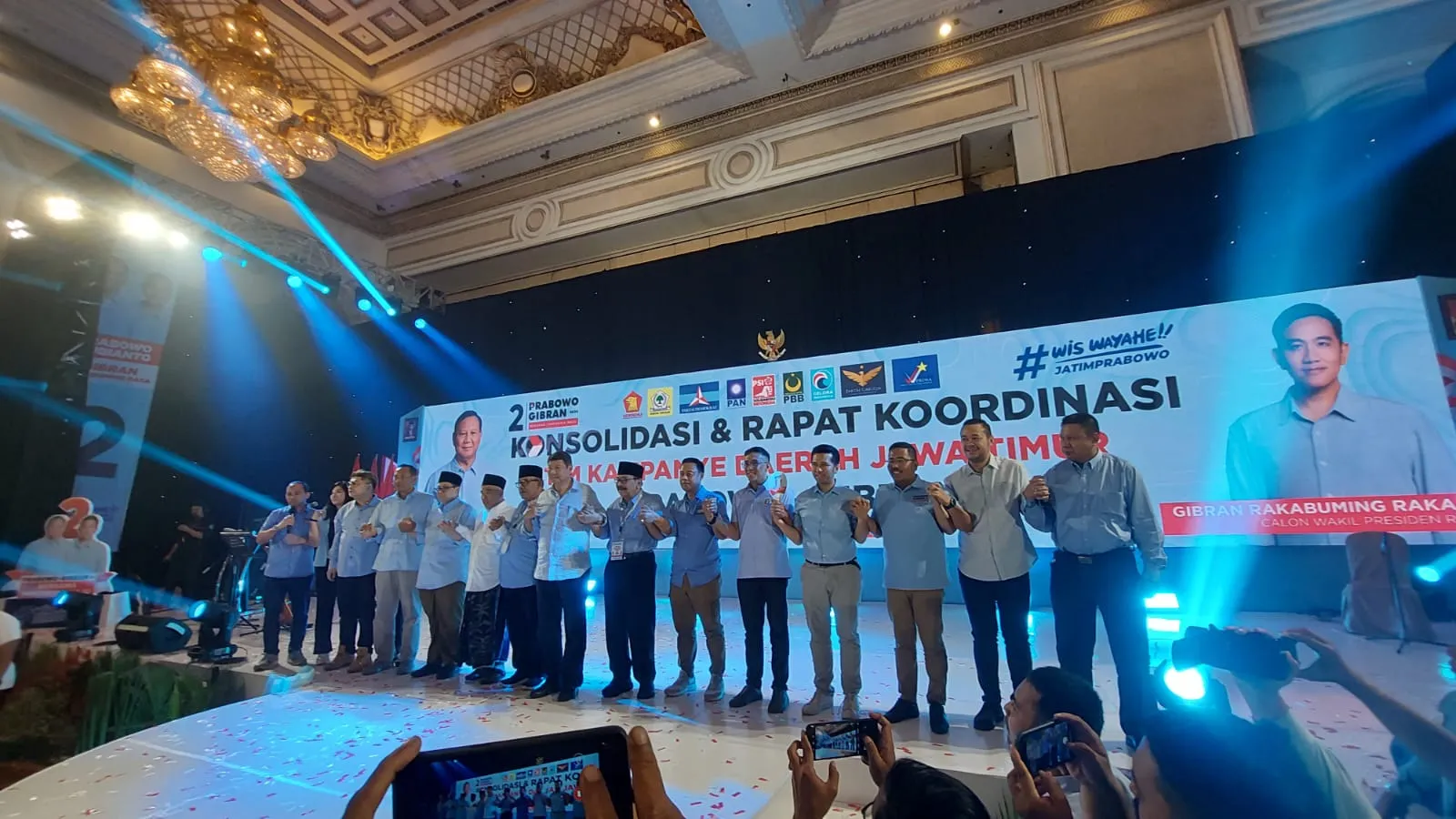 Konsolidasi Akbar TKD Prabowo Gibran Jatim, Kuatkan Pemenangan Segmen Milenial