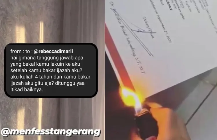 Viral! Gegara Helm, Wanita Ini Bakar Ijazah Asli Kekasihnya: Bisa Dipidana Maksimal 10 Tahun Penjara