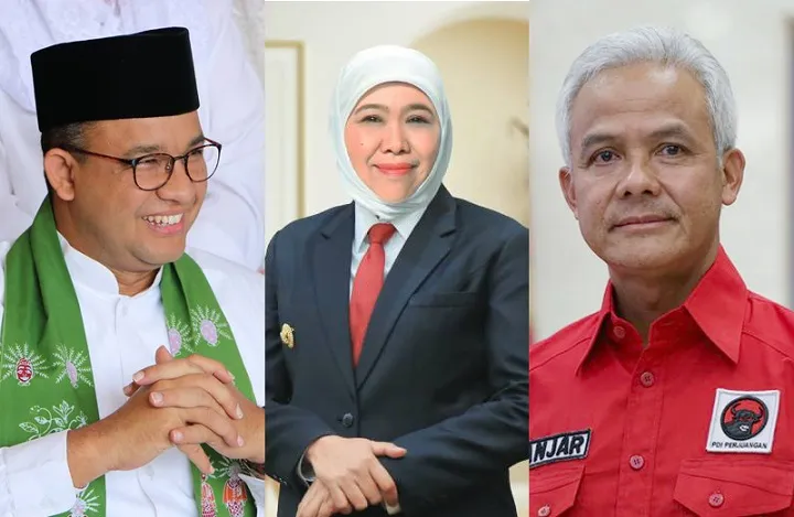 Khofifah Dipinang, Ganjar Hormati, Anies Optimistis