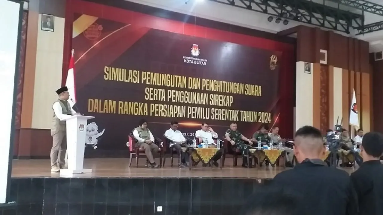 KPU Kota Blitar Gelar Simulasi Pemungutan dan Perhitungan Suara Pemilu 2024 yang Kedua