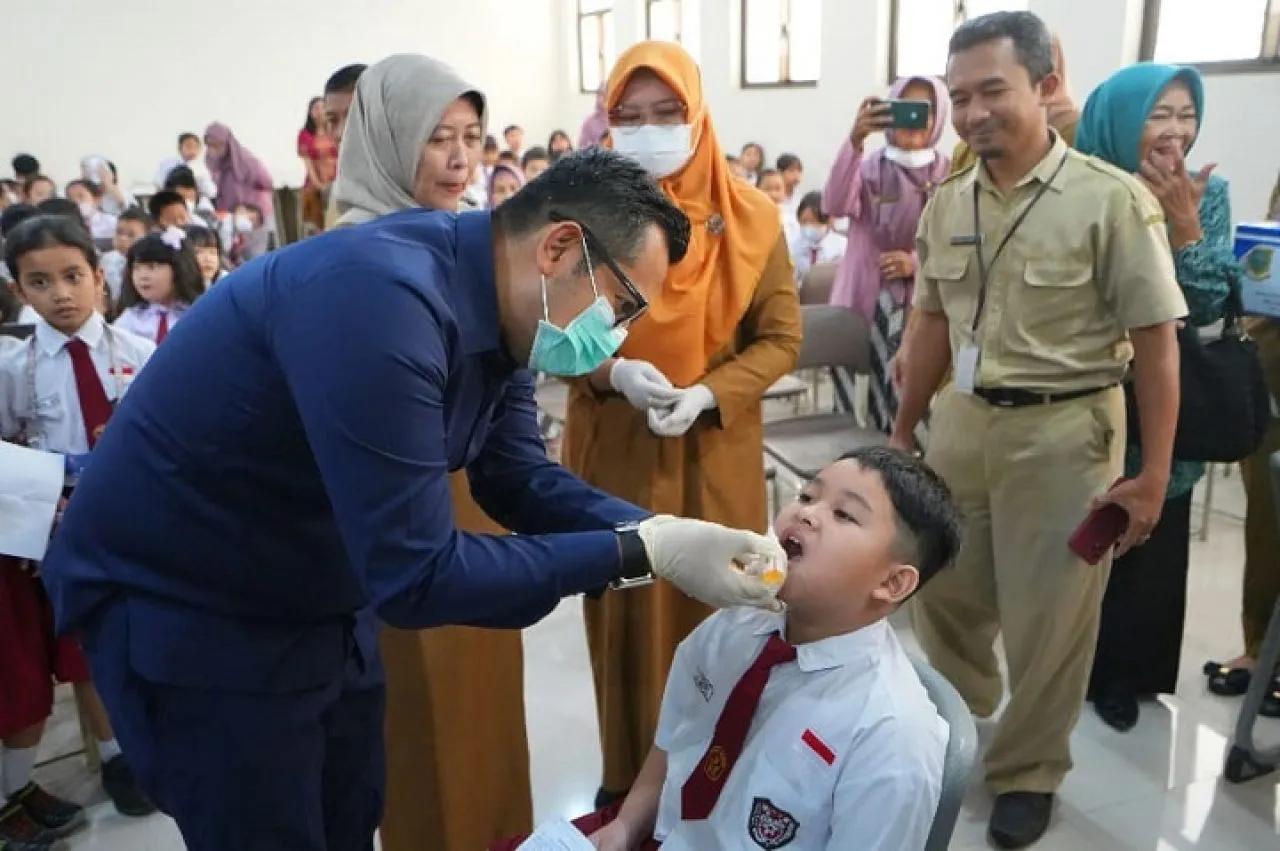Capaian Sub PIN Polio Kota Mojokerto Putaran Pertama Tertinggi Kedua Se Jawa Timur
