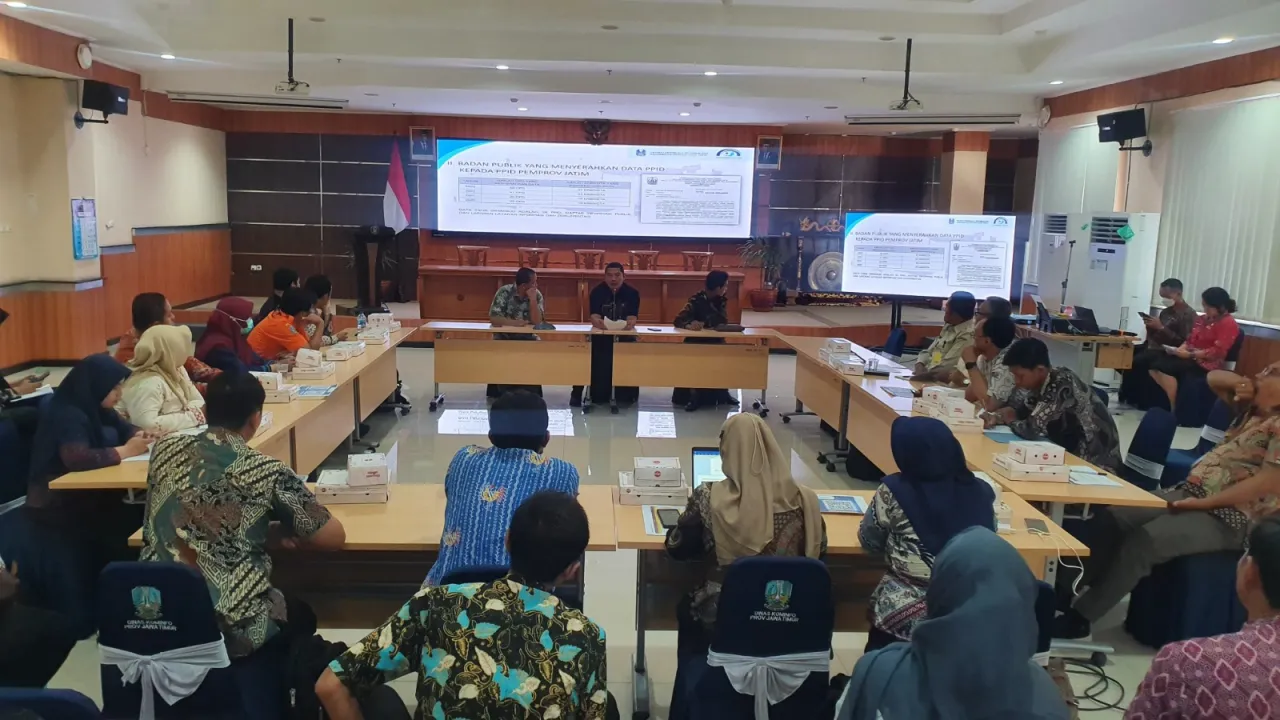 KI Jatim Lakukan Persiapan Monev Badan Publik Tahun 2024
