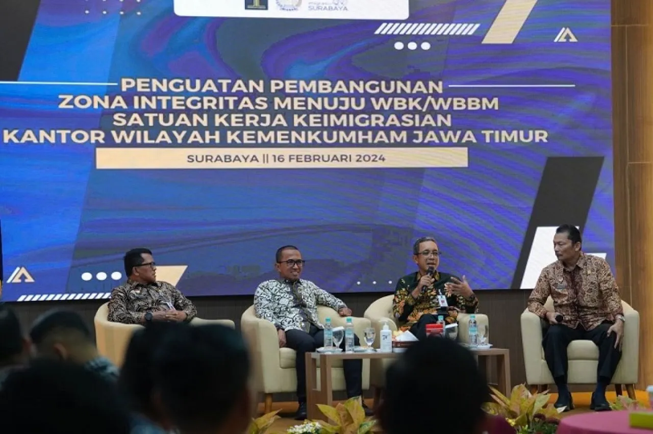 Kemenkumham Jatim Komitmen Zona Integritas di Satker Keimigrasian