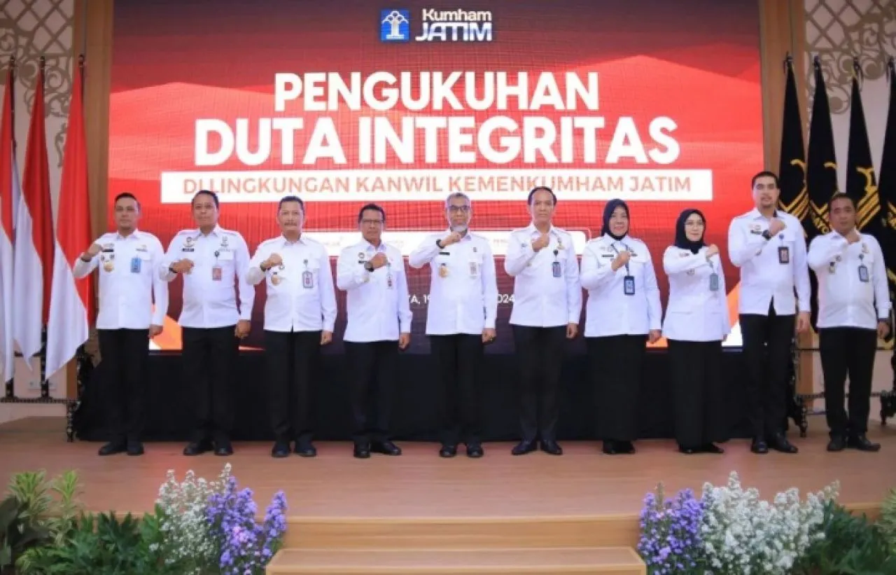 9 Duta Integritas Kemenkumham Jatim Dikukuhkan