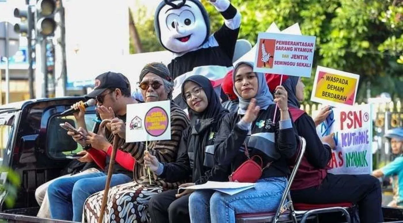 Cegah DBD, Dinkes Kota Kediri Lakukan Sosialisasi Keliling