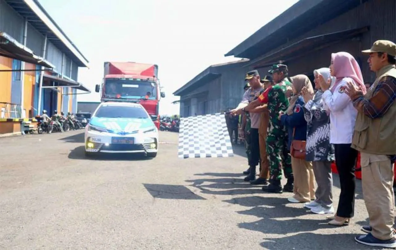 Wawali Pasuruan Luncurkan Logistik Pemilu 2024