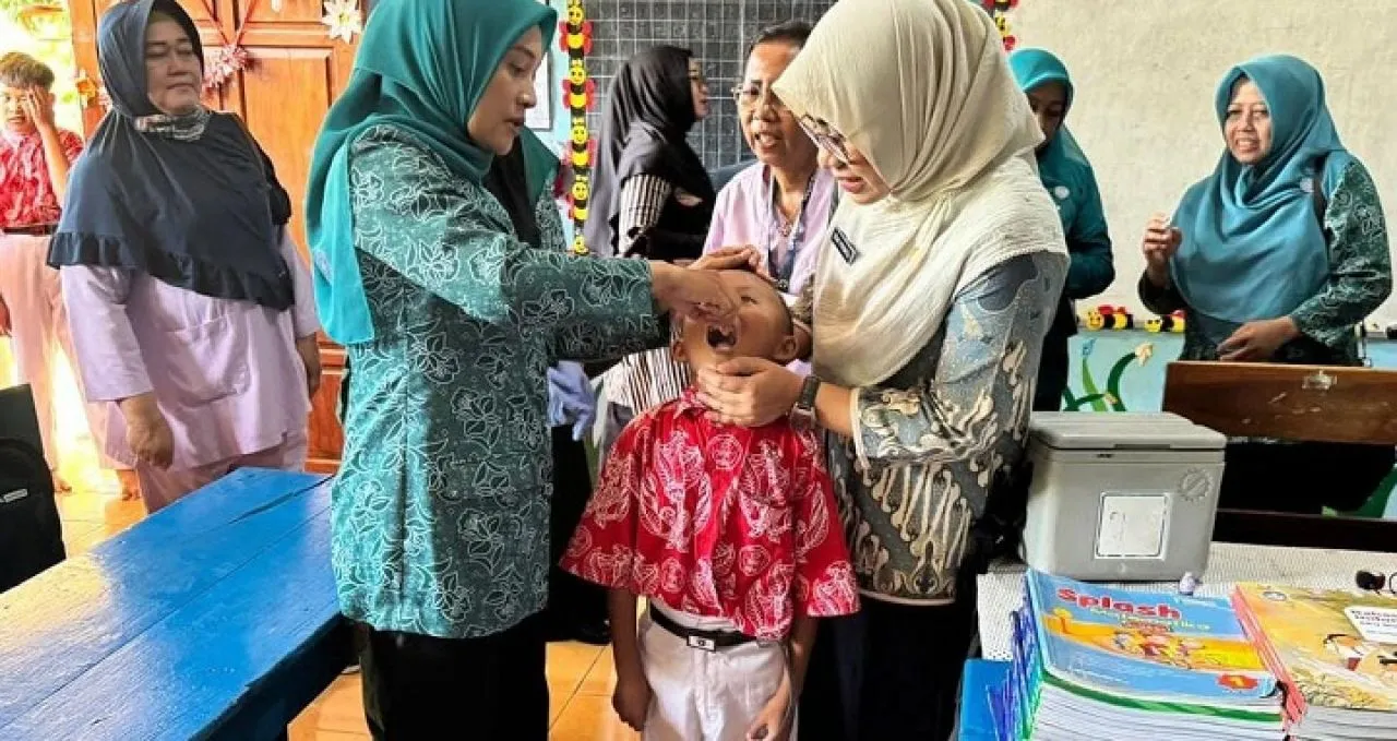 Imunisasi Polio Putaran 1 di Probolinggo Sudah Lampaui Target