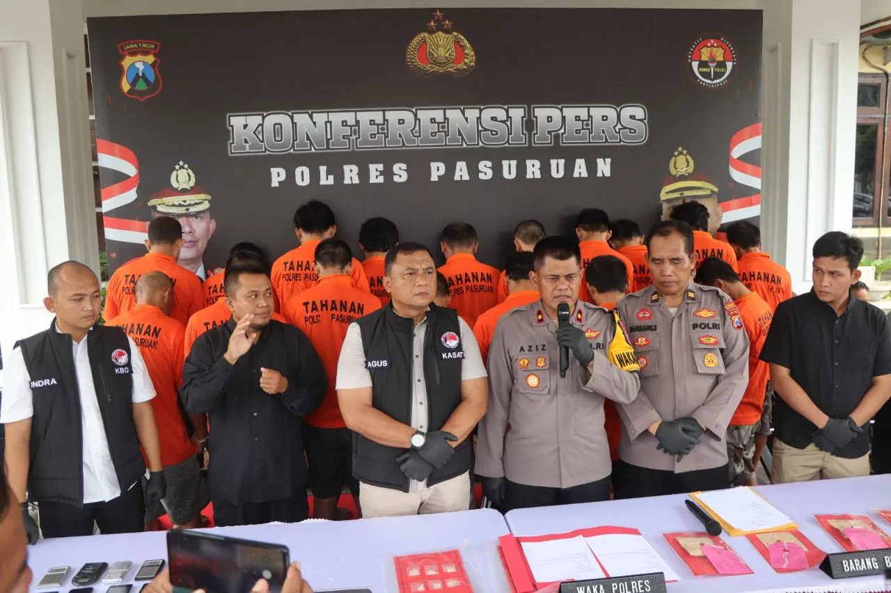 Polres Pasuruan Ungkap Kasus Kekerasan pada Anak dan 15 Kasus Narkoba