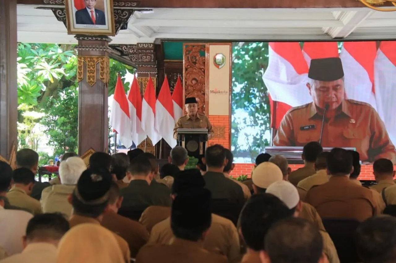 Peringatan Isro' Miraj, Sekdakab Mojokerto Ajak ASN BerAKHLAK