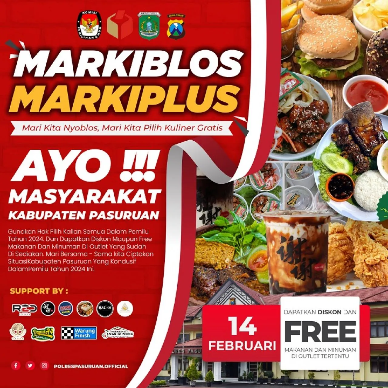 Polres Pasuruan Tarik Minat Pencoblos dengan Program MARKIBLOS MARKIPULS