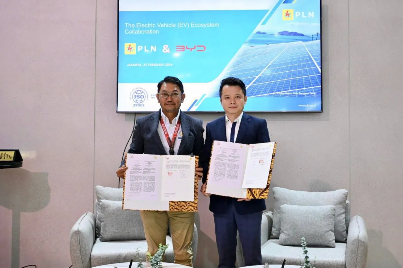 Ajang IIMS 2024, PLN Sepakati Kerja Sama Home Charging Service Dengan BYD Motor