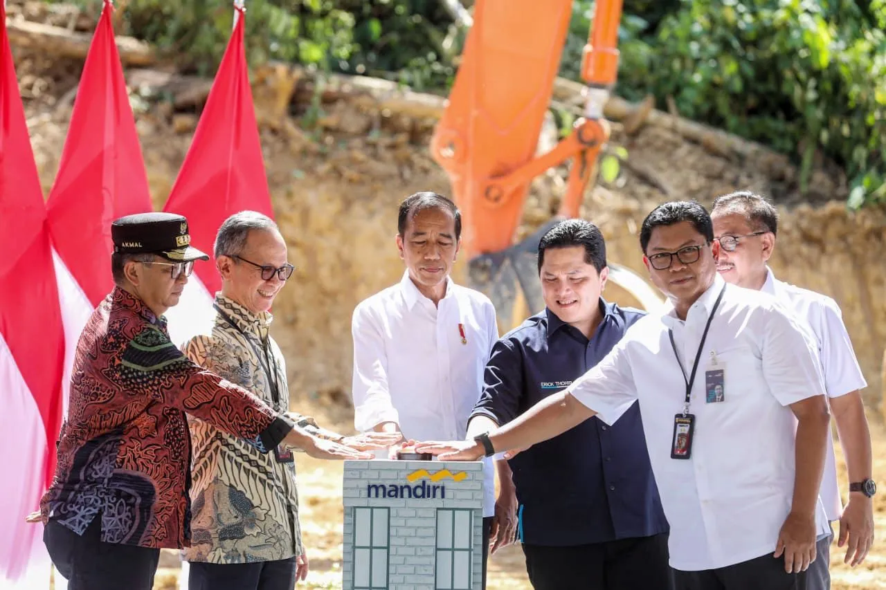 Dukung Inklusivitas Ekonomi, Bank Mandiri Gelar Groundbreaking Kantor Berbasis Digital