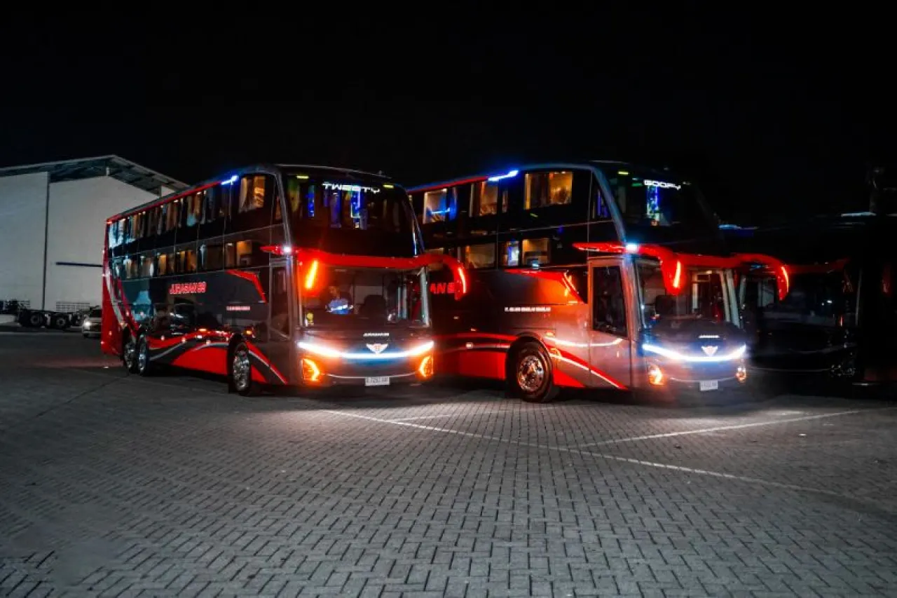 Juragan 99 Trans Rilis Unit Baru Super Double Decker