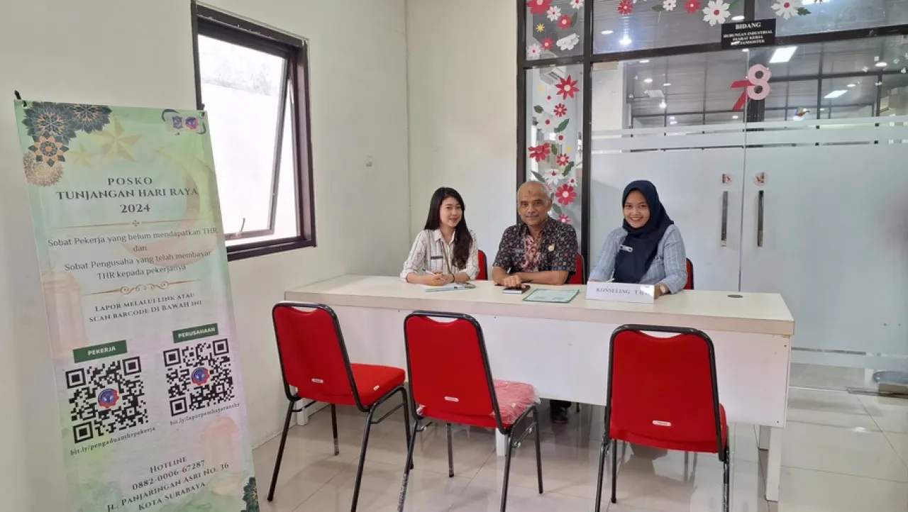 Disperinaker Surabaya Buka Posko Pengaduan THR