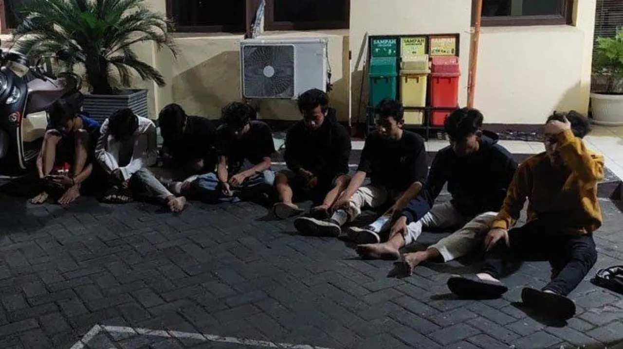 8 Remaja Diduga Gangster Diamankan saat Hendak Konvoi