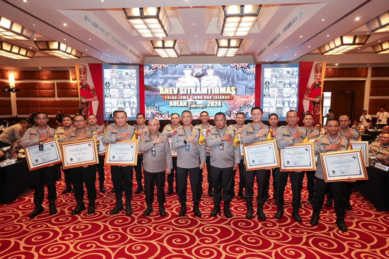 Polres Pasuruan Raih Penghargaan Predikat Penilaian Kepatuhan dari Ombudsman RI