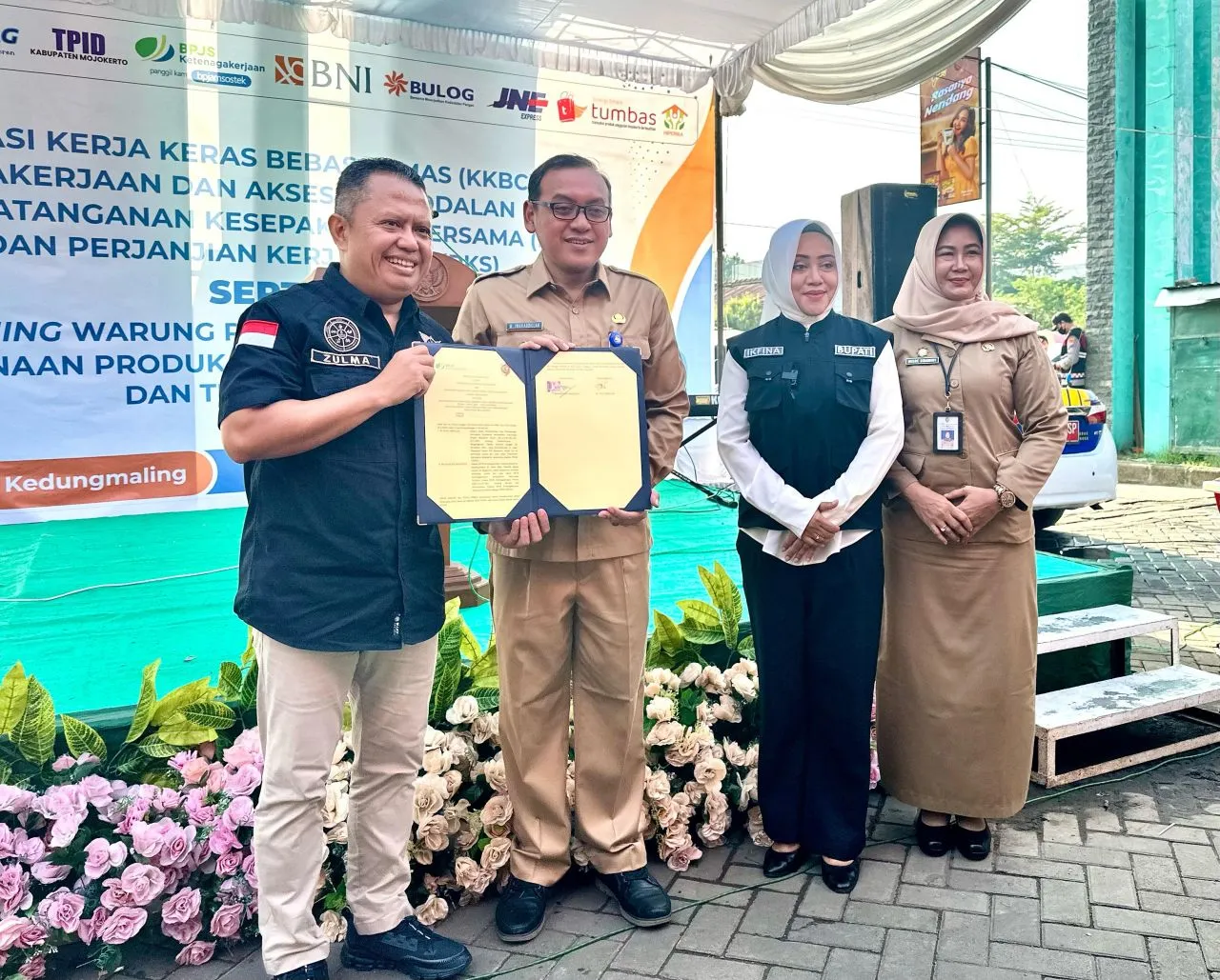 MoU Pemkab Mojokerto Dengan BPJS Ketenagakerjaan Bagi Pelaku Usaha IKM/UKM dan Pasar