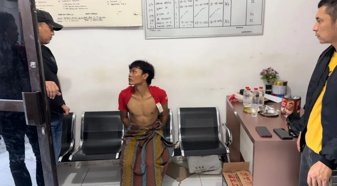 Curi Motor di Masjid, Pria Sutorejo Lebaran di Penjara Polsek Sukolilo
