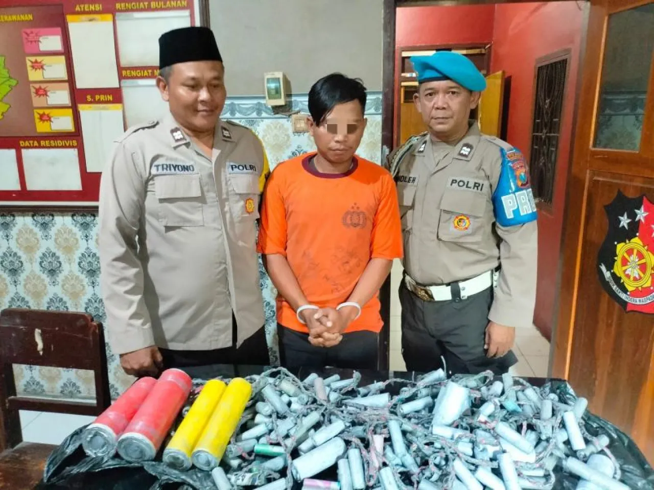 Polsek Purwosari Berhasil Amankan Pelaku Pemilik Bahan Peledak