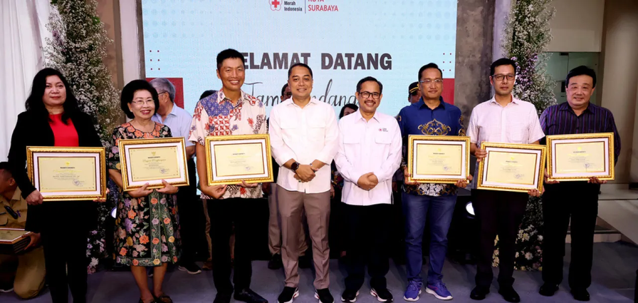 Wali Kota Surabaya Eri Resmikan Gedung Baru PMI
