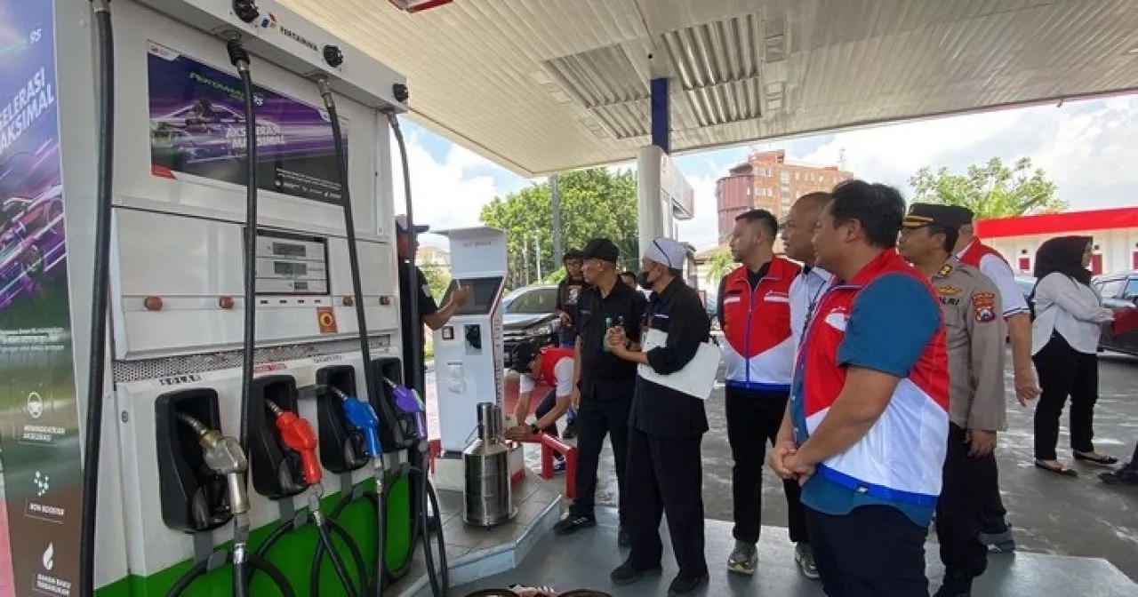 Polda Jatim Sidak Sejumlah SPBU di Surabaya