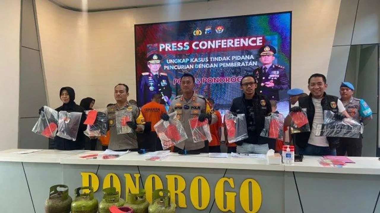 Polres Ponorogo Ringkus Komplotan Pembobol Rumah Kosong