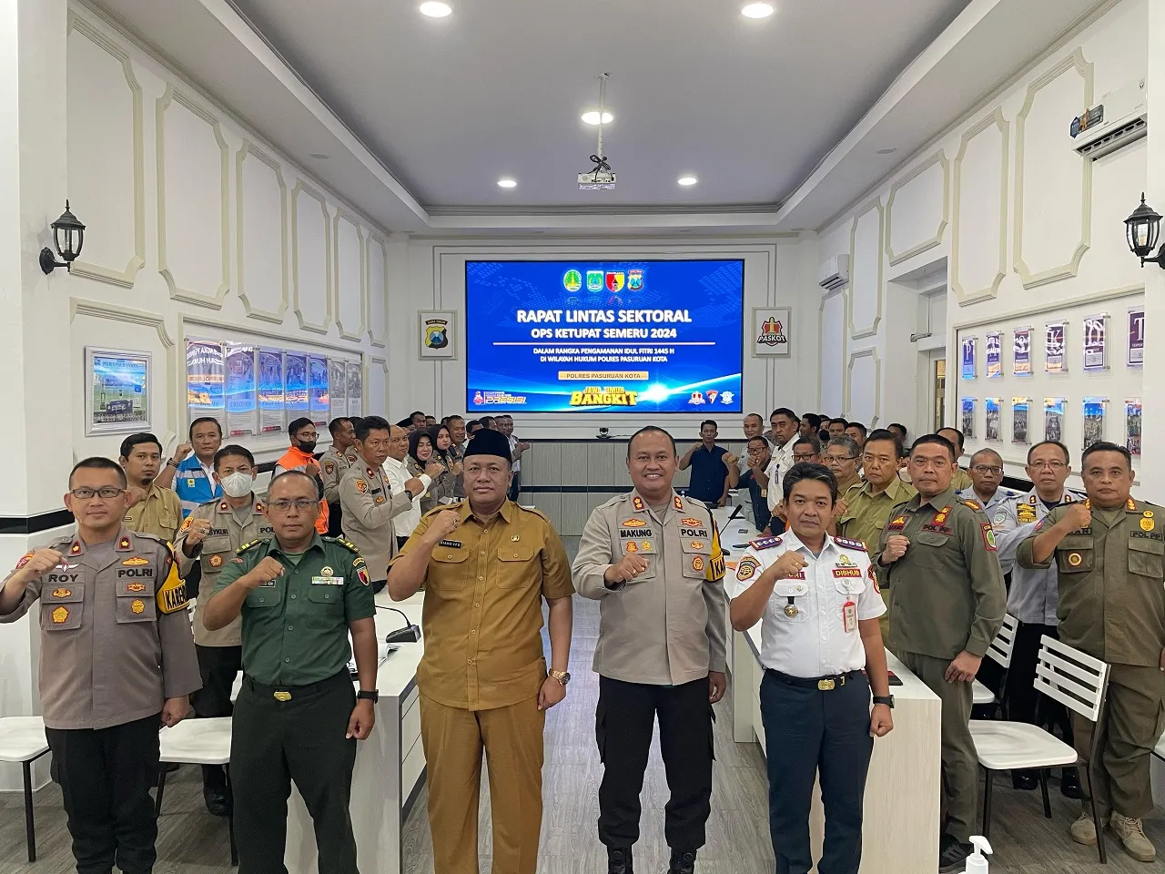 Polres Pasuruan Kota Gelar Rapat Lintas Sektoral untuk Persiapan Operasi Ketupat Semeru 2024