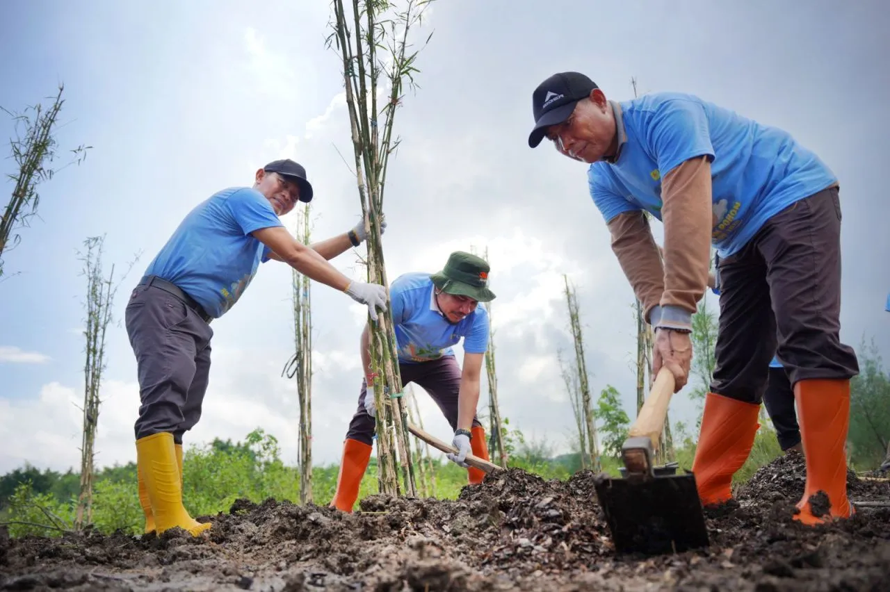 Peringati Hari Bumi 2024, PLN Gandeng DLH Surabaya, Tanam Pohon di Area Green Belt Benowo