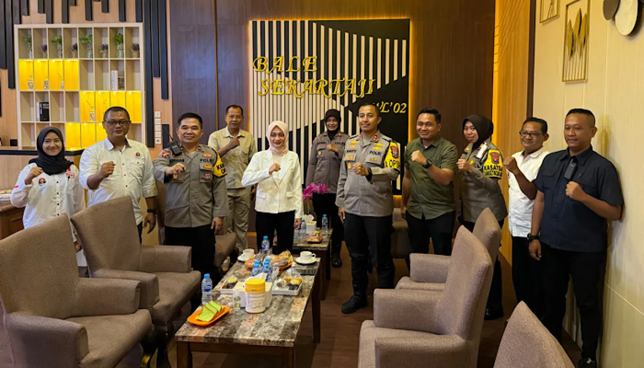 Mbak Vinanda Silaturahmi ke Kapolres Kediri Kota