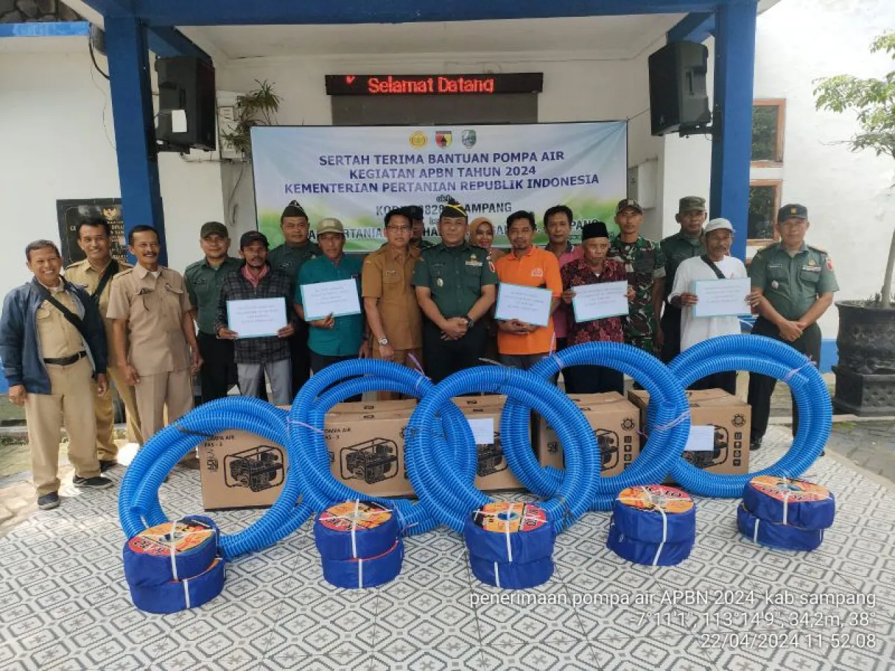 Kementan Bantu 47 Pompa Air untuk Petani Kabupaten Sampang, Optimalisasi Percepatan Penanaman Padi